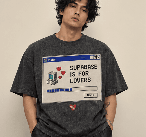Supabase is for Lovers concept model render