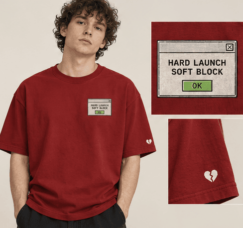 Hard launch / soft block concept model render